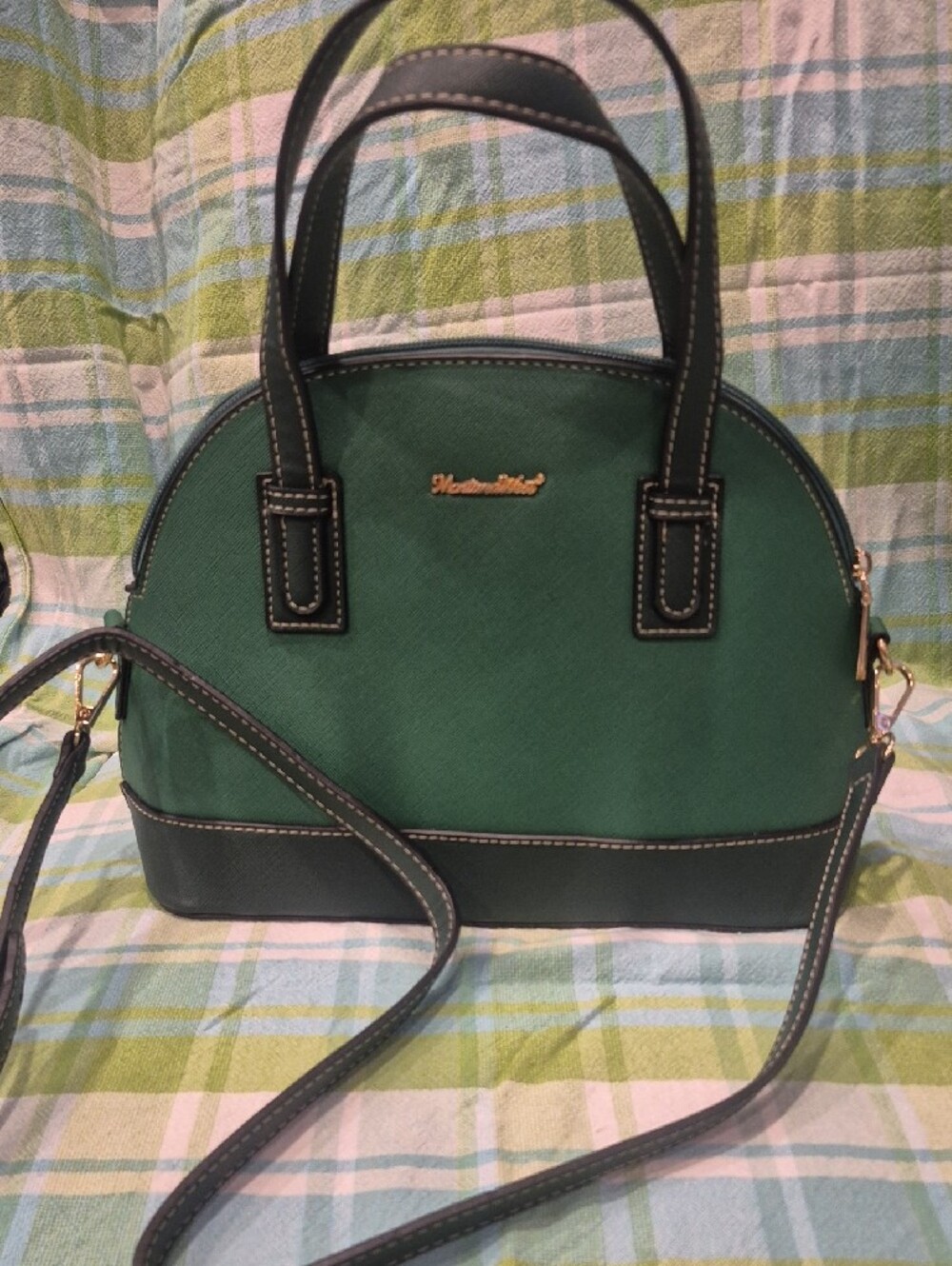 "HOT SALE" Montana West Forest Green and Dark Green Two-Piece Shoulder Bag Set - Picture 2 of 8